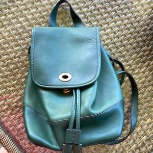 Coach turn lock backpack